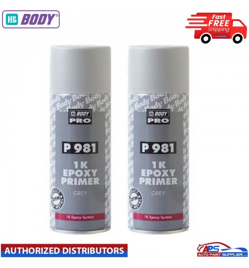 2X HB BODY PRO P981 EPOXY PRIMER AEROSOL (400ML)